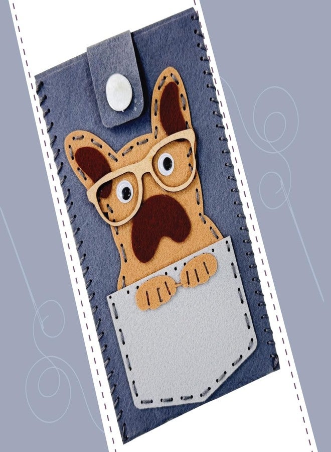 iCraft Educational DIY Dog Face Mobile Pouch Kit for Kids 8+ - Develop Creativity & Hand-Eye Coordination with Fun - Image 1